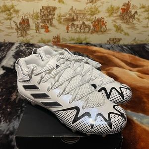 Adidas Freak 22 Team White / Black Football Cleats Men's Size 9.5 NEW